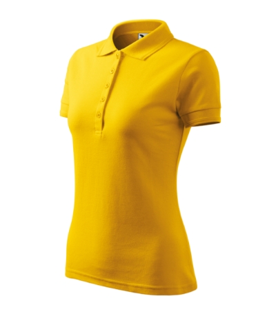 Galléros póló női - Pique Polo-sárga