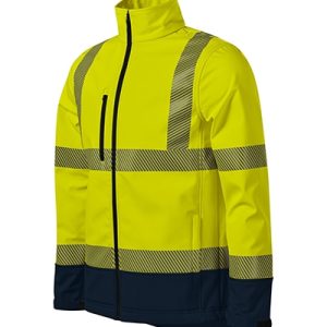 Softshell kabát unisex - HV Drop-fluoreszkáló sárga