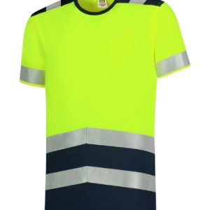 Póló unisex - T-Shirt High Vis Bicolor-fluoreszkáló sárga
