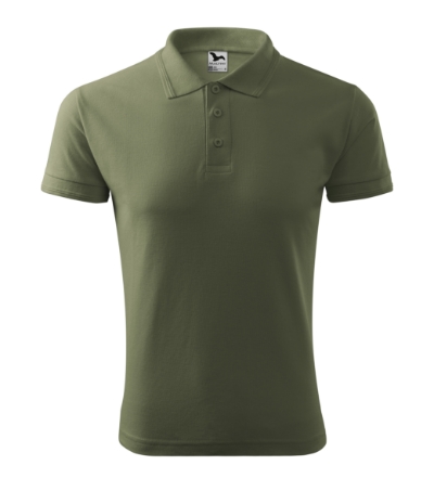 Galléros póló férfi - Pique Polo-khaki Galléros póló férfi - Pique Polo-khaki