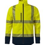 Softshell kabát unisex - HV Drop-fluoreszkáló sárga