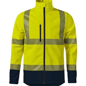Softshell kabát unisex - HV Drop-fluoreszkáló sárga