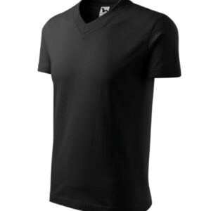 Póló unisex - V-neck-fekete