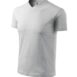 Póló unisex - V-neck-világosszürke melírozott
