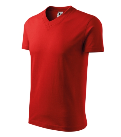 Póló unisex - V-neck-piros Póló unisex - V-neck-piros