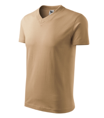 Póló unisex - V-neck-homok Póló unisex - V-neck-homok