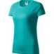 Póló női - Basic-smaragdzöld
