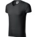 Póló férfi - Slim Fit V-neck-ébenszürke