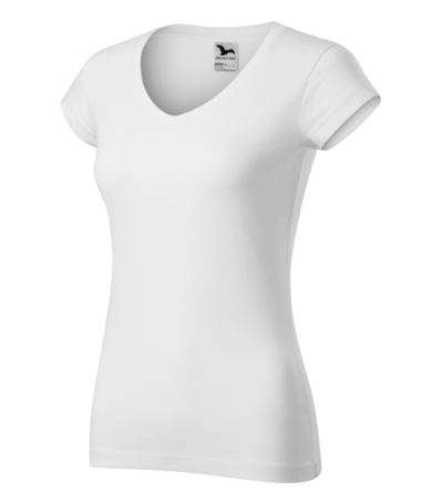 Póló női - Fit V-neck-fehér
