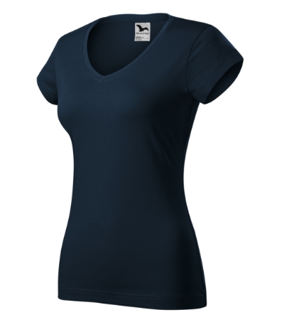 Póló női - Fit V-neck-tengerészkék Póló női - Fit V-neck-tengerészkék
