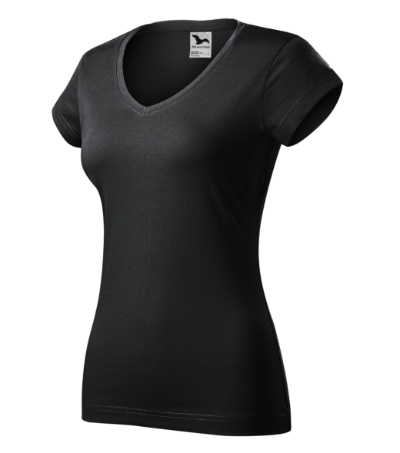 Póló női - Fit V-neck-ébenszürke Póló női - Fit V-neck-ébenszürke