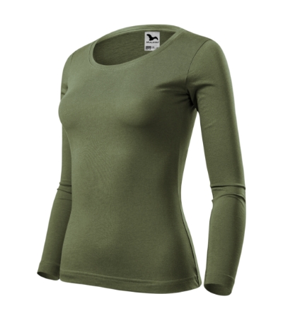 Póló női - Fit-T LS-khaki Póló női - Fit-T LS-khaki