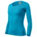Póló női - Fit-T LS-türkiz