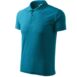 Galléros póló férfi - Pique Polo-sötét türkiz
