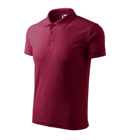 Galléros póló férfi - Pique Polo-garnet Galléros póló férfi - Pique Polo-garnet