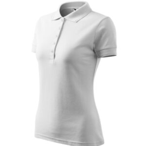 Galléros póló női - Pique Polo-fehér