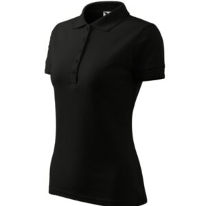 Galléros póló női – Pique Polo-fekete Galléros póló női - Pique Polo-fekete