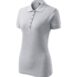 Galléros póló női - Pique Polo-világosszürke melírozott
