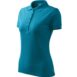 Galléros póló női - Pique Polo-sötét türkiz