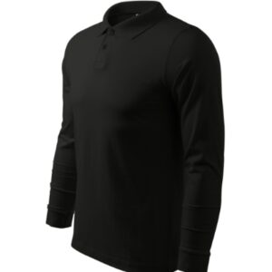 Galléros póló férfi - Single J. LS-fekete