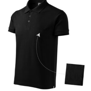 Galléros póló férfi – Cotton-fekete Galléros póló férfi - Cotton-fekete