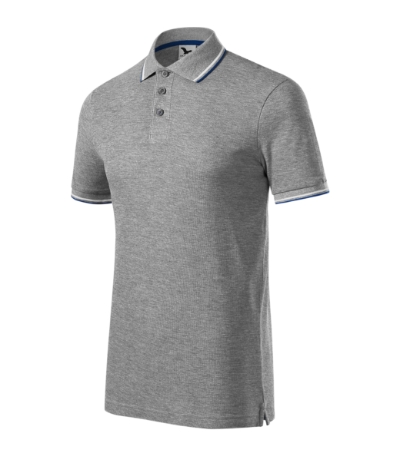 Galléros póló férfi - Focus-sötétszürke melírozott Galléros póló férfi - Focus-sötétszürke melírozott