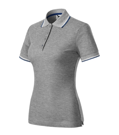 Galléros póló női - Focus-sötétszürke melírozott Galléros póló női - Focus-sötétszürke melírozott