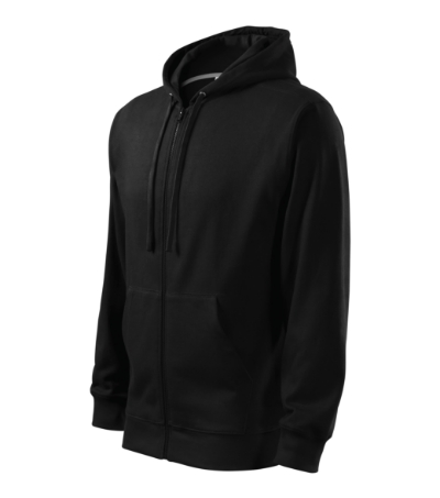 Felső férfi - Trendy Zipper-fekete Felső férfi - Trendy Zipper-fekete