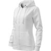 Felső női - Trendy Zipper-fehér