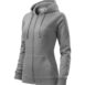 Felső női - Trendy Zipper-sötétszürke melírozott
