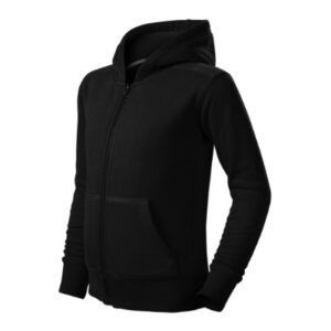 Felső gyerek - Trendy Zipper-fekete