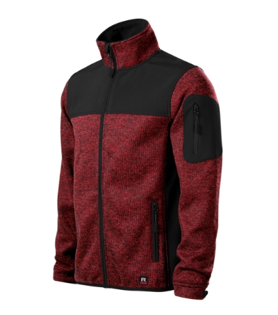 Softshell kabát férfi - Casual-knit marlboro red Softshell kabát férfi - Casual-knit marlboro red