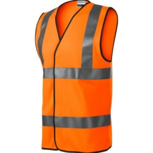 Biztonsági mellény unisex – HV Bright-fluoreszkáló narancssárga Biztonsági mellény unisex - HV Bright-fluoreszkáló narancssárga