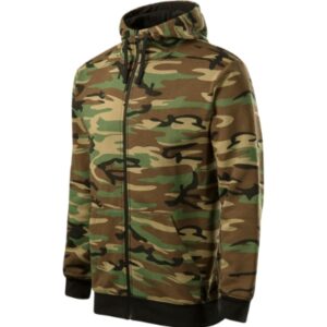 Felső férfi – Camo Zipper-barna terepszín Felső férfi - Camo Zipper-barna terepszín