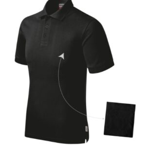 Galléros póló férfi - Resist Heavy Polo-fekete