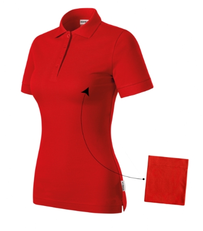 Galléros póló női - Resist Heavy Polo-piros Galléros póló női - Resist Heavy Polo-piros