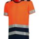 Póló unisex - T-Shirt High Vis Bicolor-fluoreszkáló narancssárga