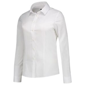 Ing női - Fitted Stretch Blouse-fehér