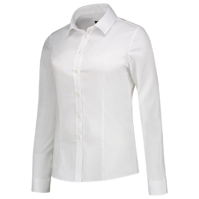 Ing női - Fitted Stretch Blouse-fehér