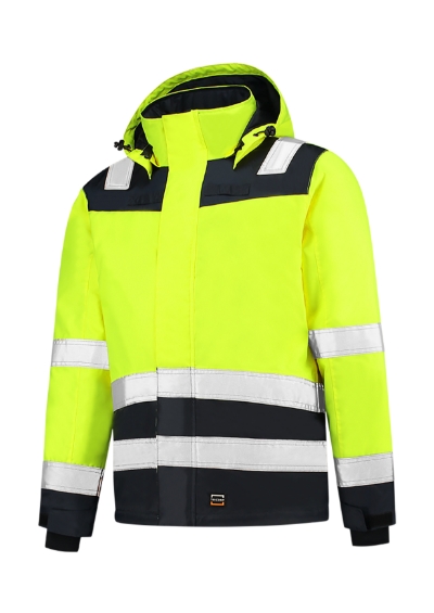 Munkakabát unisex - Midi Parka High Vis Bicolor-fluoreszkáló sárga