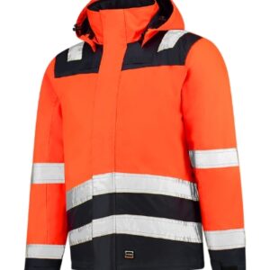Munkakabát unisex – Midi Parka High Vis Bicolor-fluoreszkáló narancssárga Munkakabát unisex - Midi Parka High Vis Bicolor-fluoreszkáló narancssárga