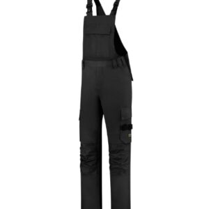 Kantáros munkanadrág unisex - Bib & Brace Twill Cordura-fekete