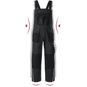 Kantáros munkanadrág férfi – Ranger-ébenszürke Kantáros munkanadrág férfi - Ranger-ébenszürke