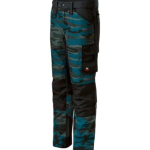 Munkanadrág férfi - Vertex Camo-camouflage petrol