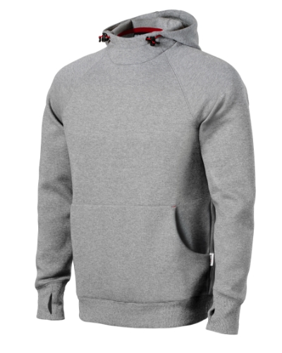 Felső férfi - Vertex Hoodie-sötétszürke melírozott Felső férfi - Vertex Hoodie-sötétszürke melírozott