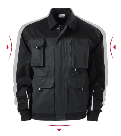 Munkakabát férfi - Woody-ébenszürke Munkakabát férfi - Woody-ébenszürke