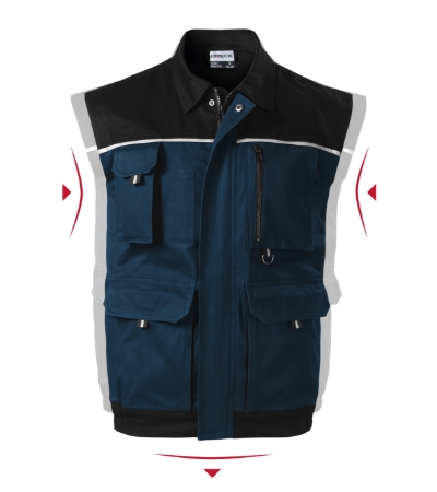 Munkamellény férfi - Woody-tengerészkék