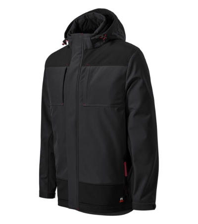 Téli softshell kabát férfi - Vertex-ébenszürke Téli softshell kabát férfi - Vertex-ébenszürke